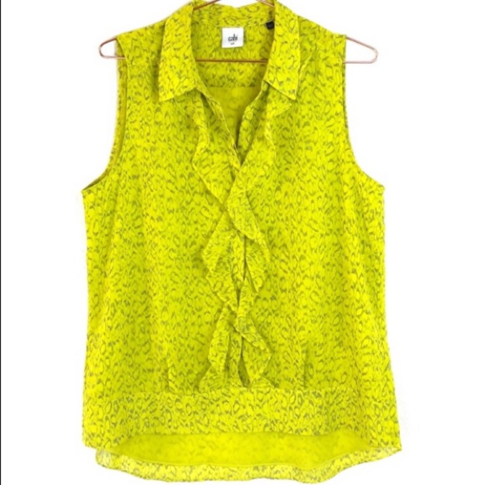CAbi Ruffle Reign Sleeveless Blouse 3071 S…
